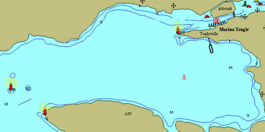 Marina Trogir Karte